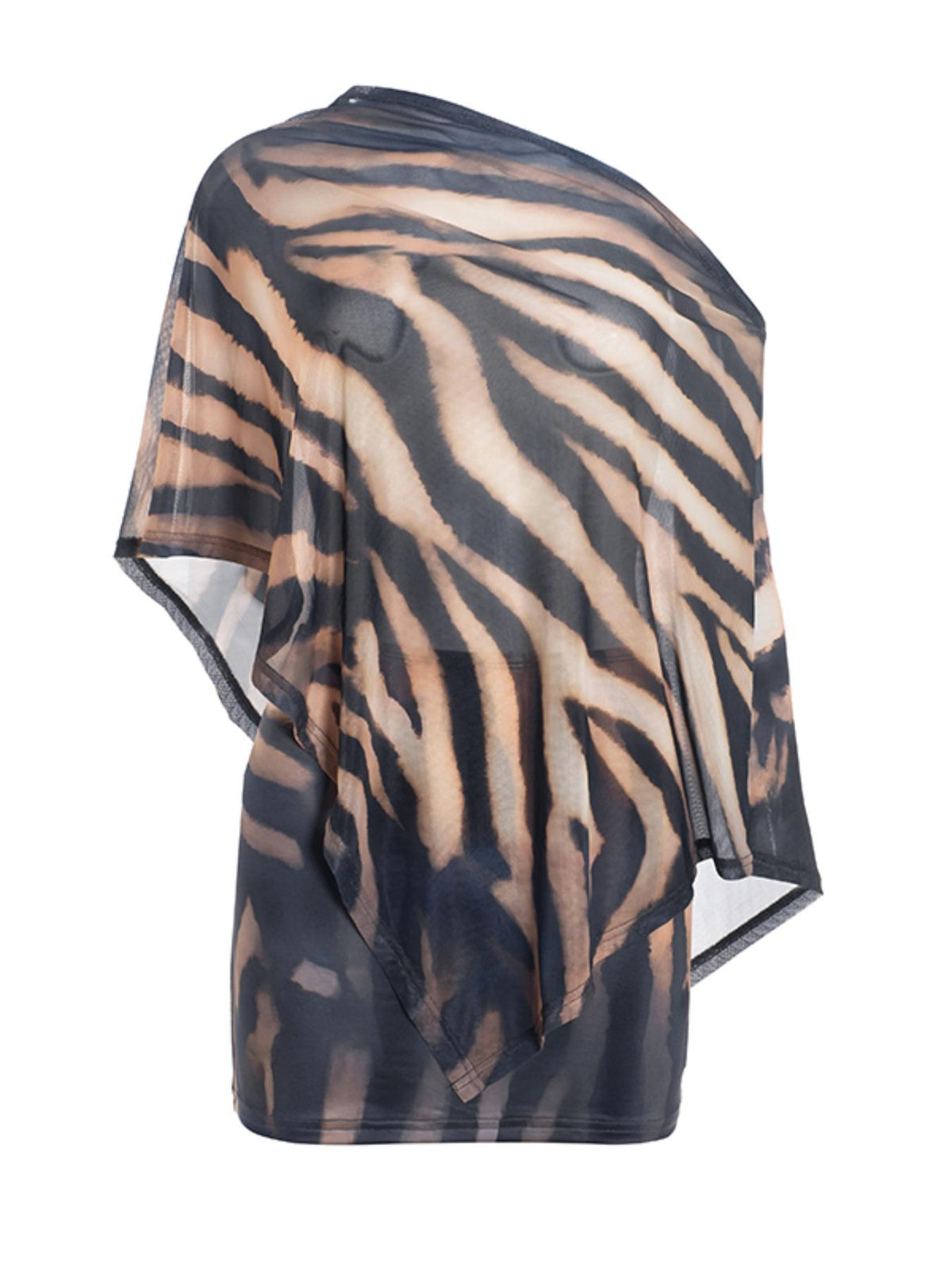 Animal Print Shawl & Skirt Set