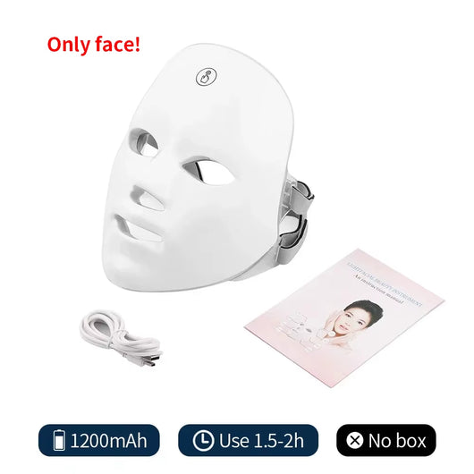 7 Color LED Light Therapy Face Mask 