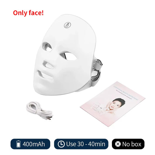 7 Color LED Light Therapy Face Mask 