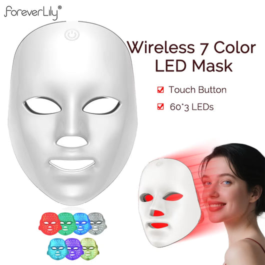 7 Color LED Light Therapy Face Mask 