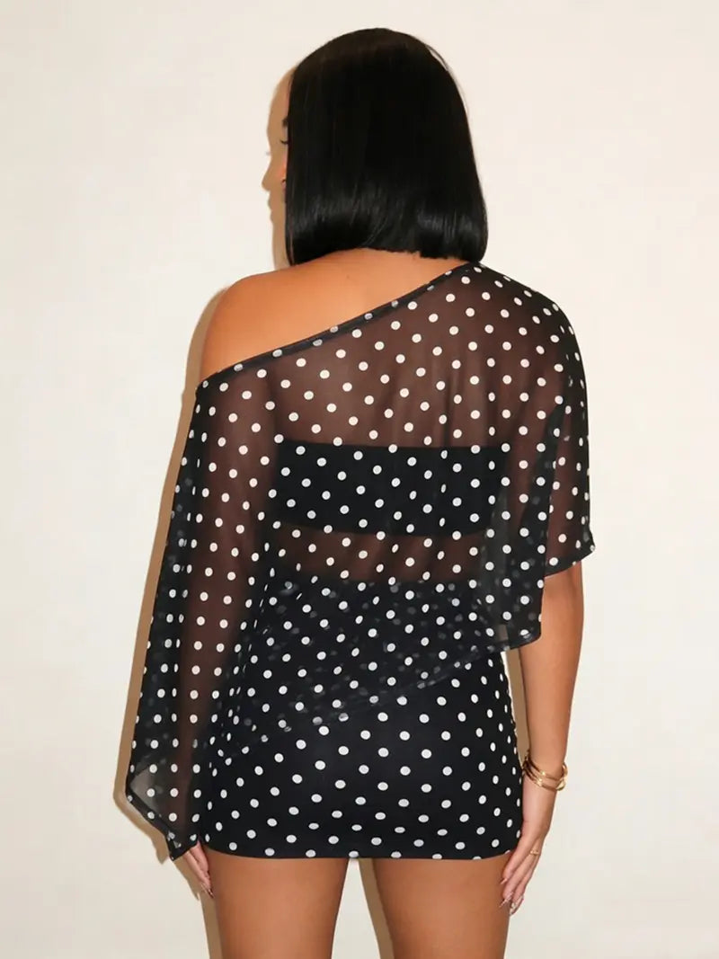 Animal Print Shawl & Skirt Set